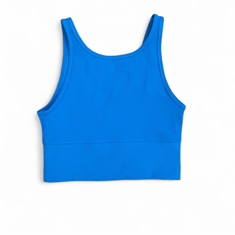 Lululemon Align Ribbed Cropped Tank Top – Bold Blue, Size 8